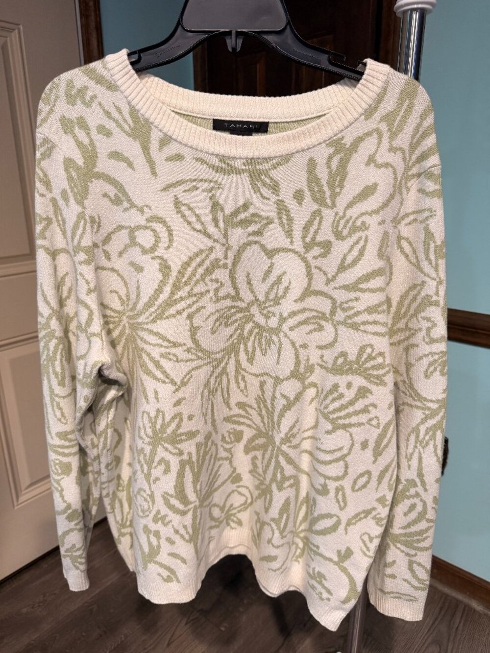 Tahari Floral Sweater